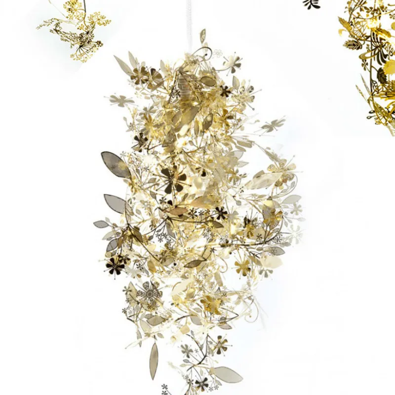 

Home Stainless Steel Lustre Pendant Lights Handmade Silhouette Pendant Lamp Simple Creative Living Room Bedroom Aisle Home Decor