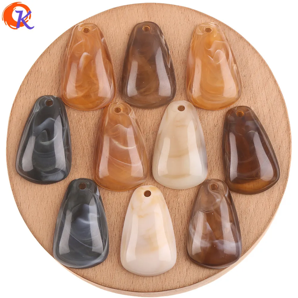 Random Cordial Design 19x30mm 240Pcs Acrylic Beads/DIY Making/Beads Jewelry/Marble Effect Beads/Drop Shape/Hand Made/Earring Findings - Цвет: Random