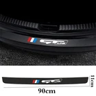 Кожаные наклейки на задний бампер автомобиля для kia gt geline RIO STINGER, протектор из углеродного волокна, защитная пластина для багажника автомобиля, аксессуары