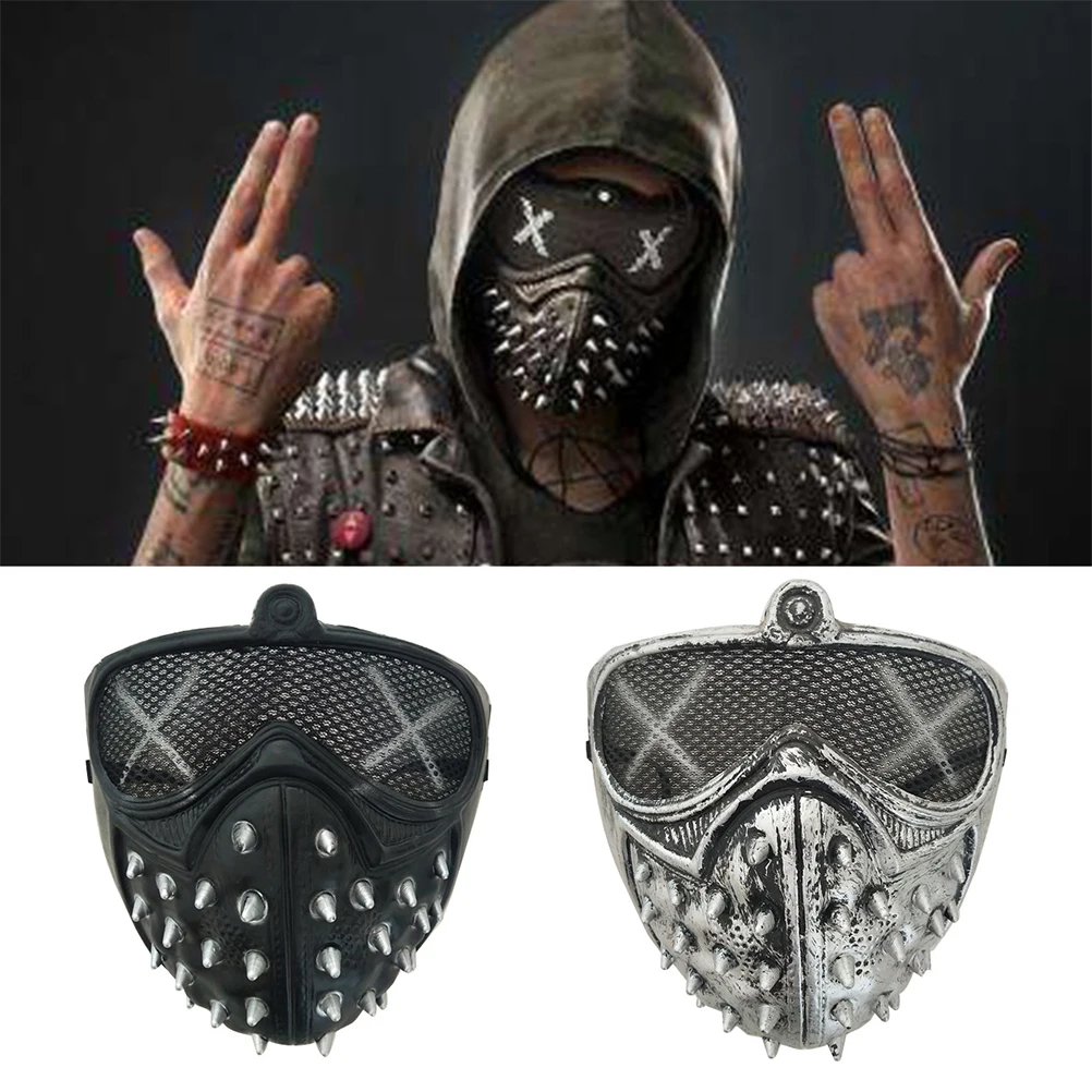 Маска в стиле стимпанк с заклепками страшная маска ужаса полумаска для