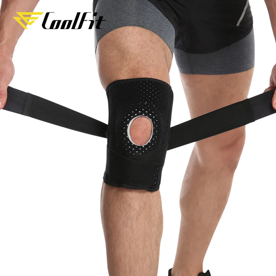CoolFit 1PCS Adjustable Kneepad Elastic Knee Patella Brace Pressurize Support Pad Protective Gear Sports Safety Basketball | Спорт и
