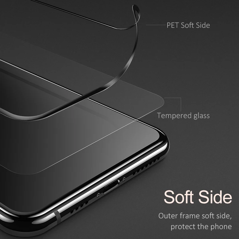 USAMS полное покрытие закаленное стекло для iPhone 11 pro 6 6s 7 8 X XS Max XR защита экрана