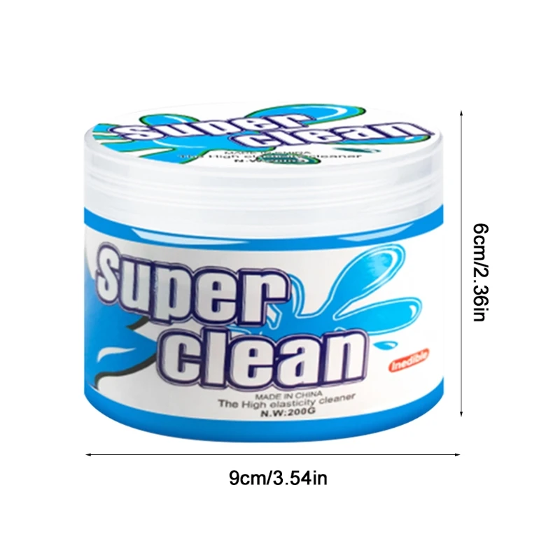 

H7JF Экологически чистая шпатлевка для очистки автомобильного слайма, очищающая грязь от пыли, 230 г, нетоксичный чистящий клей