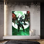 1 шт. Иллидан World of Warcraft (WOW), фэнтезийная видеоигра, крутой Настенный декор, художественный принт, плакат без рамы