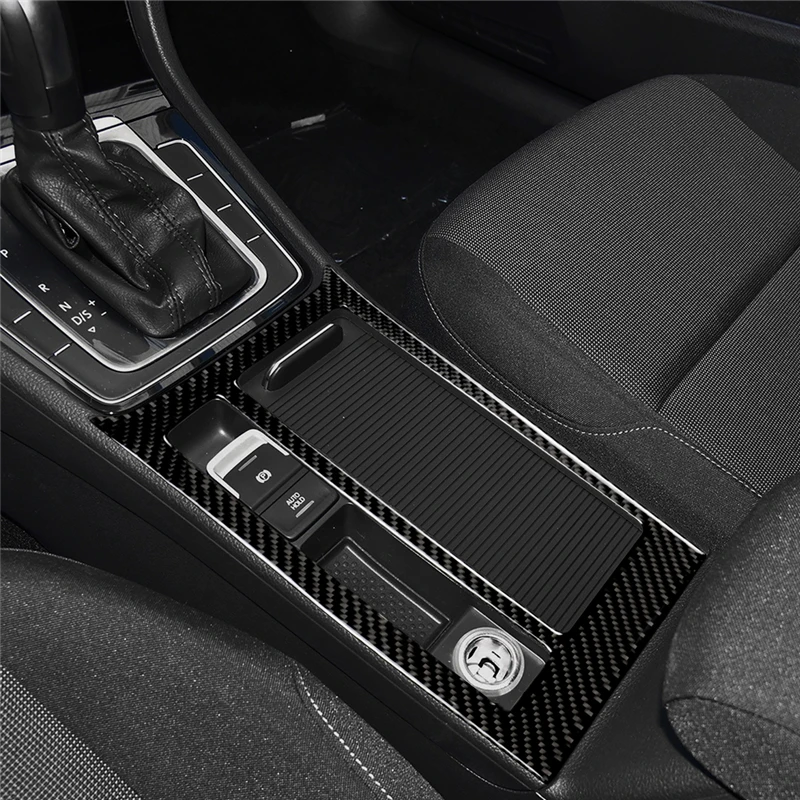 

For Volkswagen VW Golf 7 GTI MK7 2013-2017 Carbon Fiber Interior Water Cup Holder Panel Trim Car Accessories