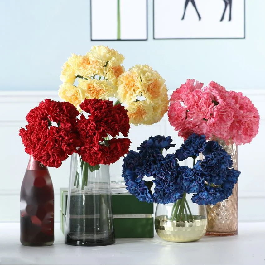 

Artificial Flower Moisturizing Bouquet Carnation Home Decoration Accessories Wedding Decoration Potted Decoration Flores