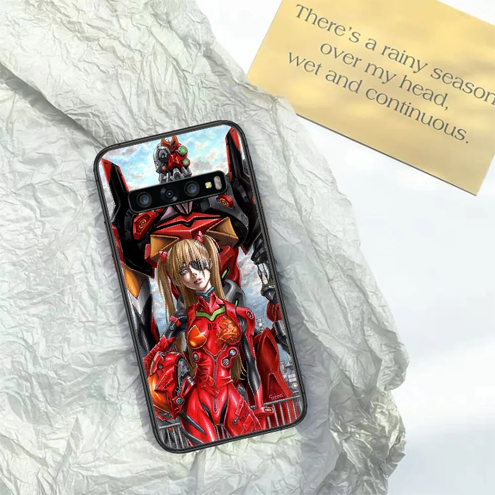 

EVA Evangelion Anime Phone Case for Samsung Galaxy Note S 6 7 8 9 10 E 20 Ultra Edge Plus black Cell Trend Back Soft Funda 3D