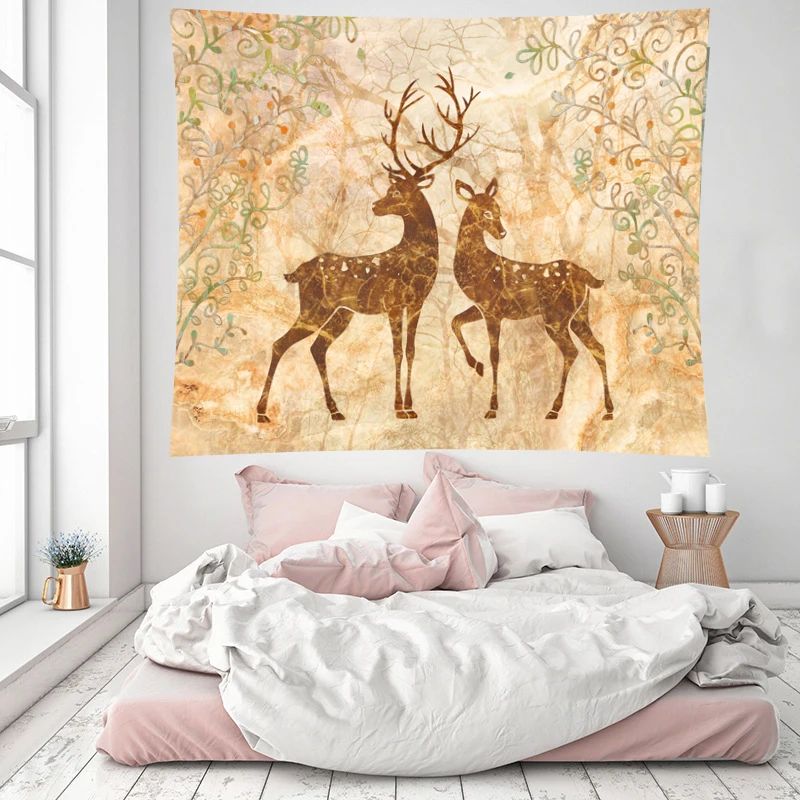 Настенная гобля Pesonality с оленями индивидуальное настенное полотенце гобелен