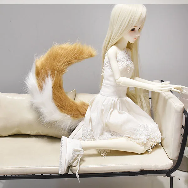 Косплей-реквизит ручной работы с длинной шерстью лисий хвост чудовище Nekomimi аниме