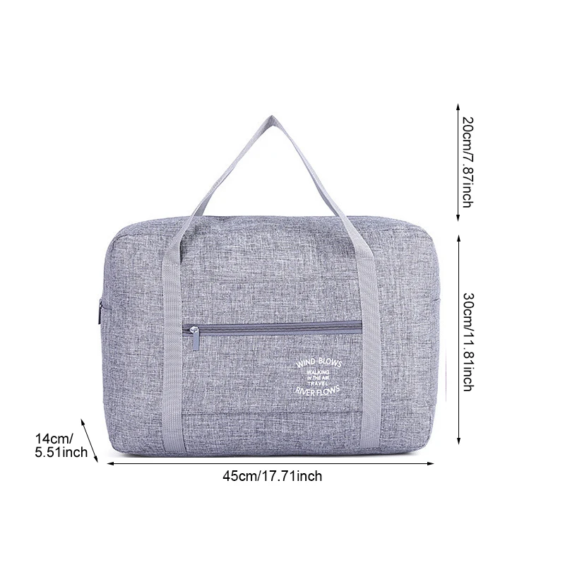 Сумка для путешествий julys DOSAC из ткани Оксфорд вместительный чемодан на молнии