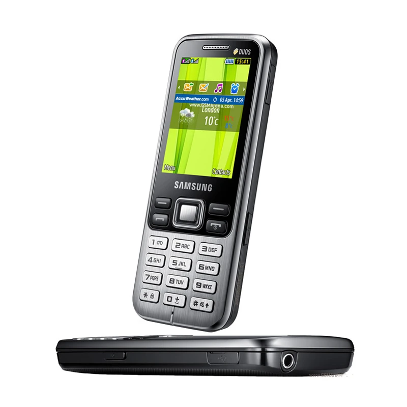 samsung c3322 dual sim unlocked mobile phone gsm 2 2 2mp fm bluetooth original refurbished cellphone free global shipping