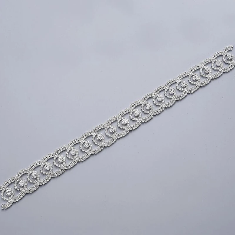 

5Yards Rhinestone Trimmings And Chains Gold Silver Rose Gold Rhinestones Trim Ribbon For Garment Accessories Bikini Connectors