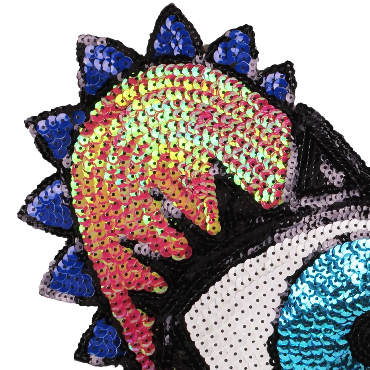 1 шт. Большие Патчи для глаз в форме сердца патчи очков блестки накладки одежды