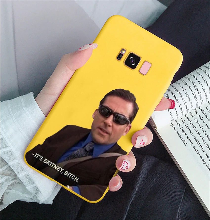 Забавный чехол для телефона с изображением Майкла Скотта в офисе Humor 5 Samsung s8 s8plus s9