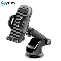 2020 new long arm sucker gravity car mobile phone holder stand universal dashboard clip support for iphone 11 pro accessories