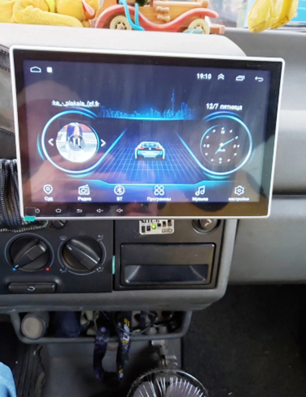 1 Din Android 9.0 4 core 2G 32G Universal Car Radio multimedia Stereo player GPS Navigation Head Unit 10.1 inch 1024*600 | Автомобили и
