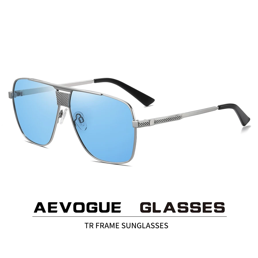 

New metal polarized sunglasses European and American fashion big frame men's sunglasses driver driving sunglasses AE0965