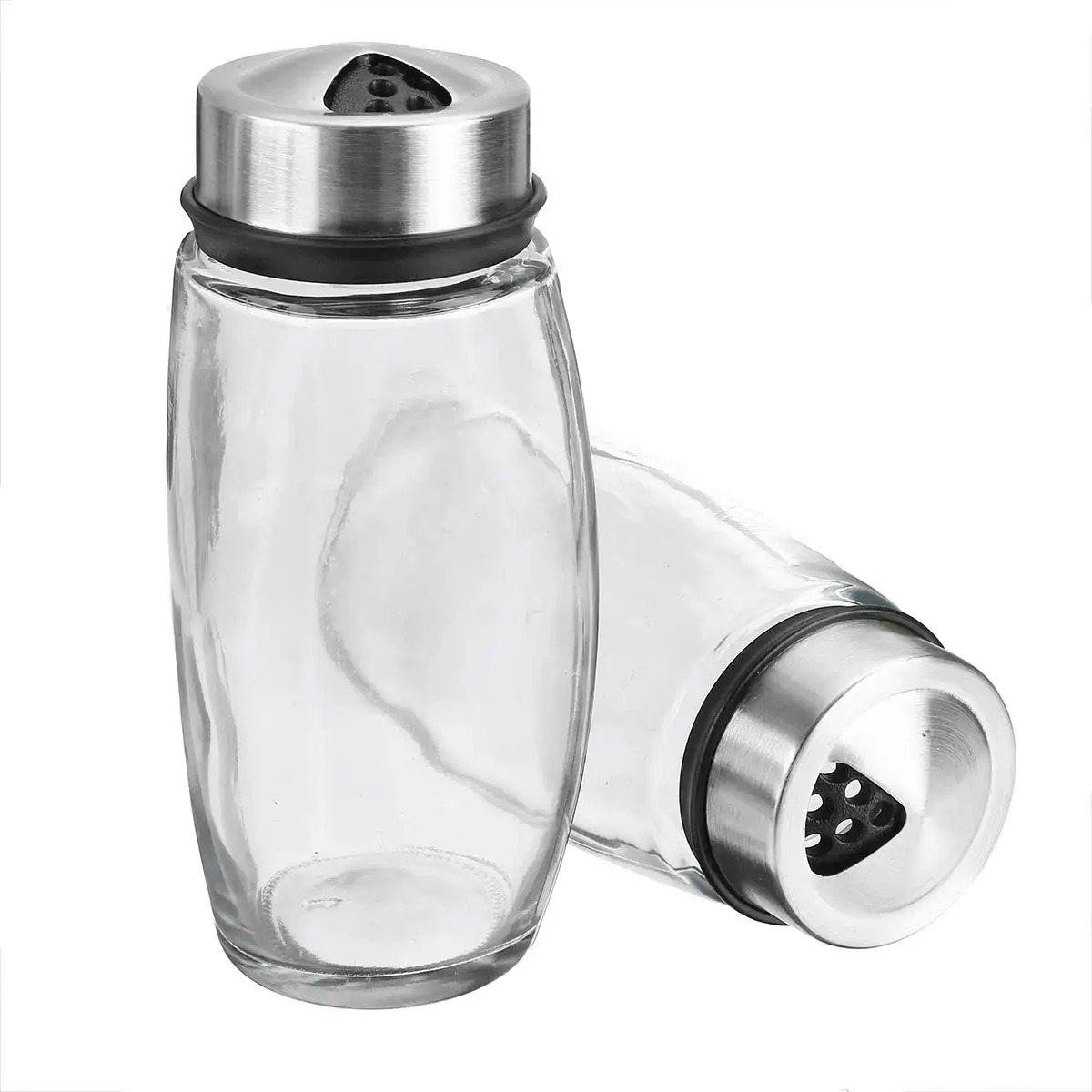 

7pcs Spice Jar Glass Organizer Pepper Spice Container Seasoning Box Kitchen Rack Organizer Bottle Holder Seasoning Jars Rack Set