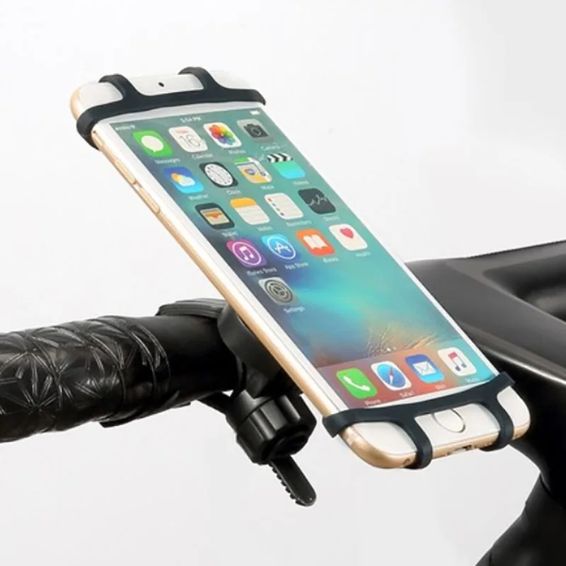 

6-color Bike Phone Holder Silicone Bicycle Handlebar Cell Phone Mount