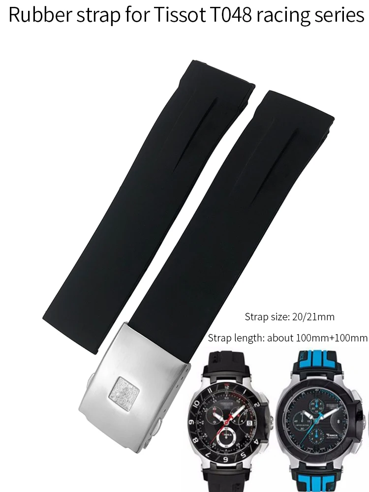 Genuine Tissot T-TOUCH BLACK SEA-TOUCH 22mm Rubber Band strap bracelet T026 420
