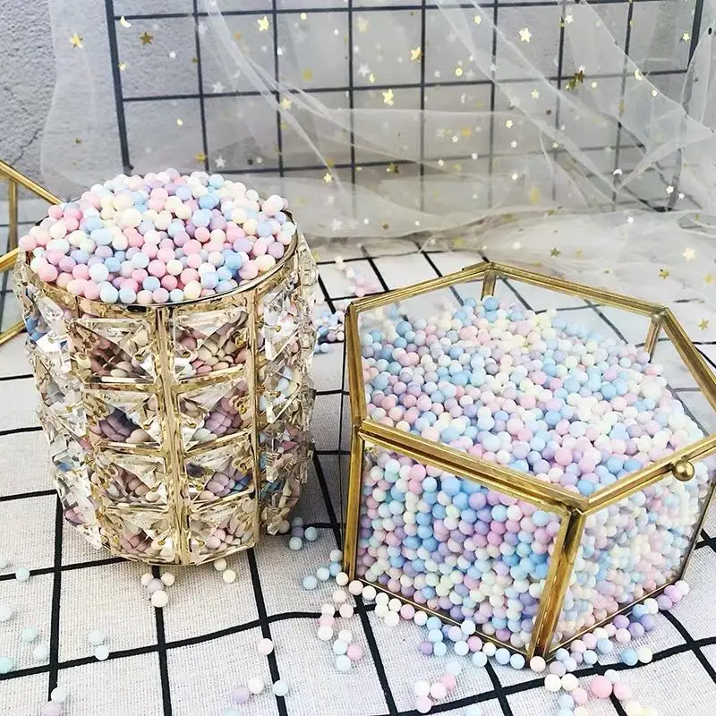 14000 шт./пакет японский Kawaii милый цветной круглый пенопластовый шар DIY свадьба