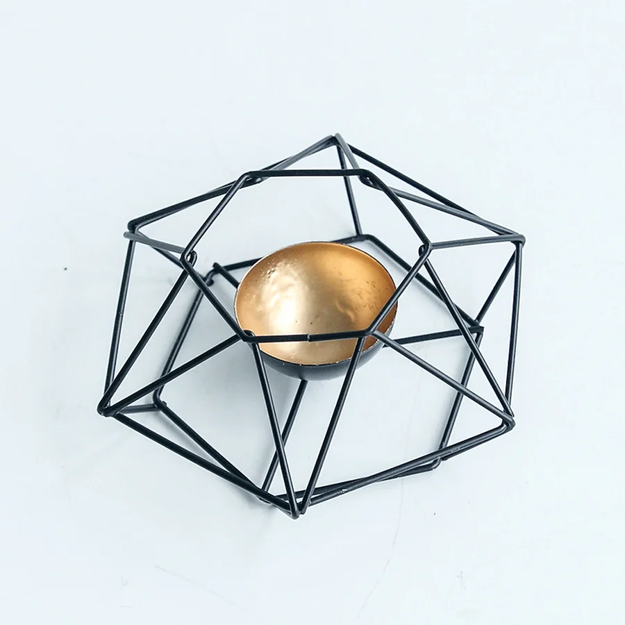 Современный геометрический подсвечники домашний декор Чай светильник держатель