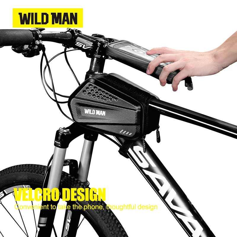 Сумка для велосипеда WILD MAN ES6 непромокаемый чехол из твердого ЭВА углеродного