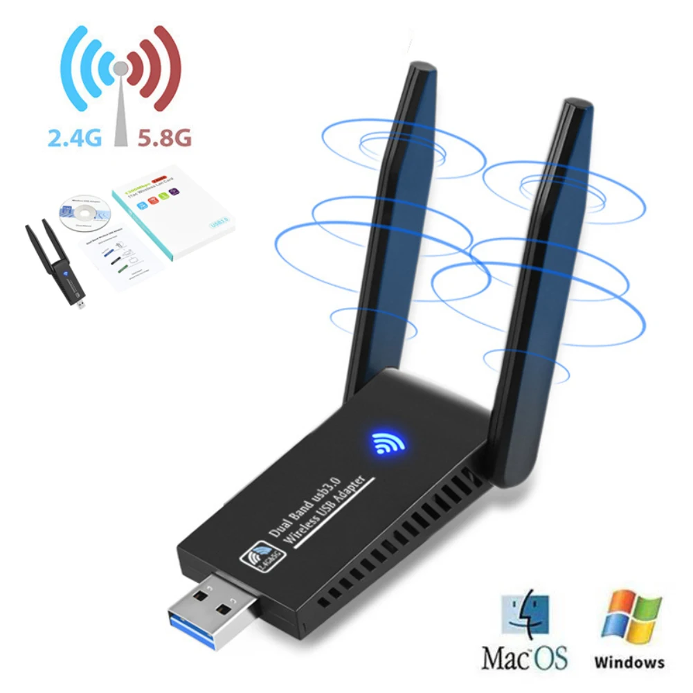 

Usb-адаптер, 2,4 ГГц, 1200 Мбит/с