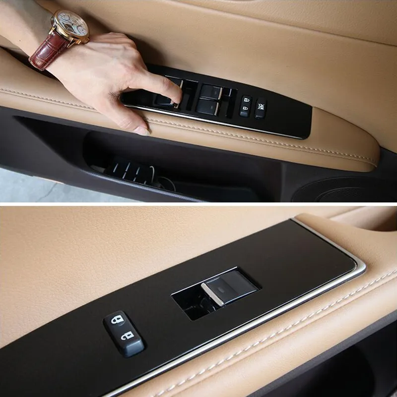 7 шт. хромированная накладка на окно и стекло для Lexus ES200 250 300h CT200H|Наклейки салона