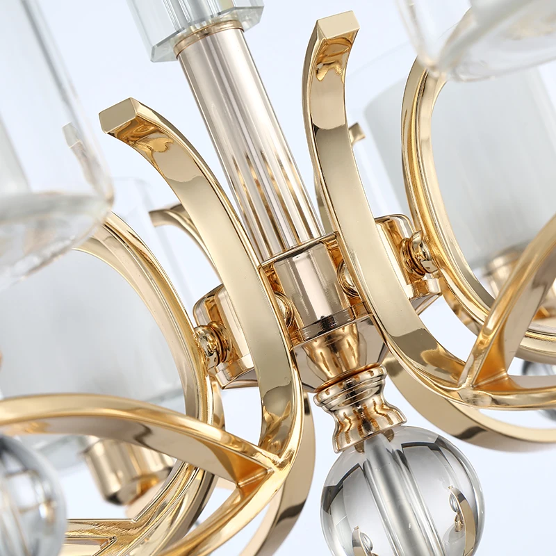 Гальванические золотые люстры современные античные индустриальные лестничные