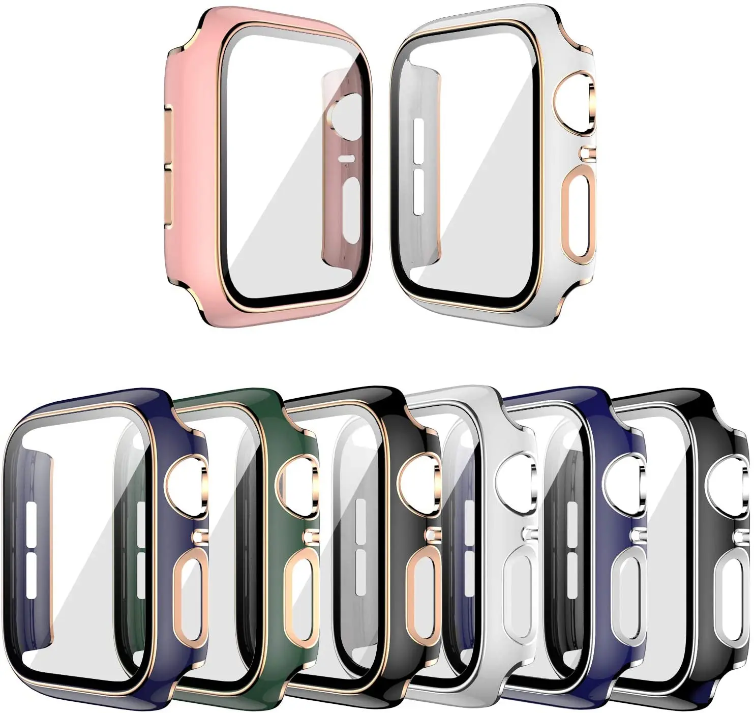 

Защитный чехол для Apple Watch SE, 6, 5, 4, 44 мм, 40 мм, 42 мм, 38 мм