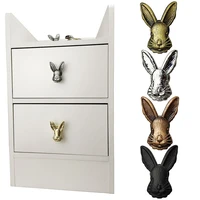 nordic style rabbit shape cabinet door handle cupboard handles drawer pulls decor solid brass furniture hardware drawers handles