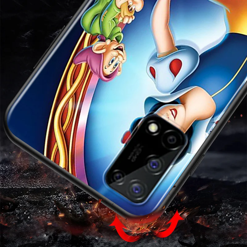 

Disney Cartoon Animation Snow White Seven Dwarfs For Huawei Honor X10 10X 10i 10 9C 9S 9A 9i 9N 9X Pro 9 Lite Black Phone Case