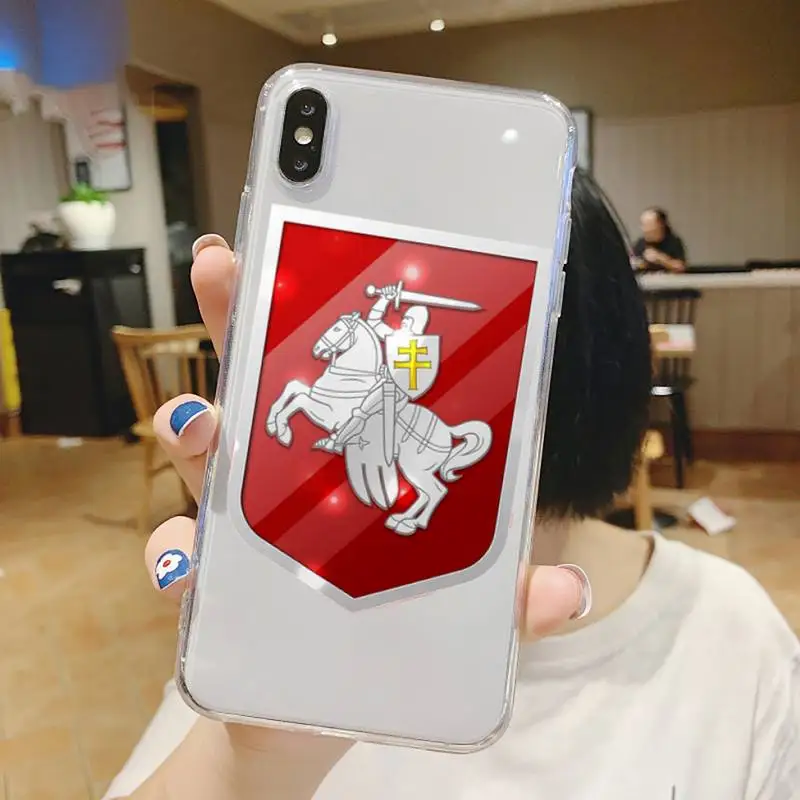 

Republic Belarus National flag Phone Case Transparent soft For iphone 5 5s 5c se 6 6s 7 8 11 12 plus mini x xs xr pro max