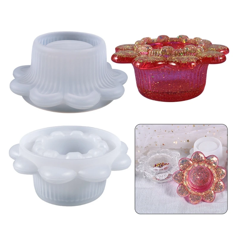 

Форма для свечей из каучука силиконовая форма для растений цветочный горшок подсвечник из эпоксидной смолы Литой держатель для свечей дома...