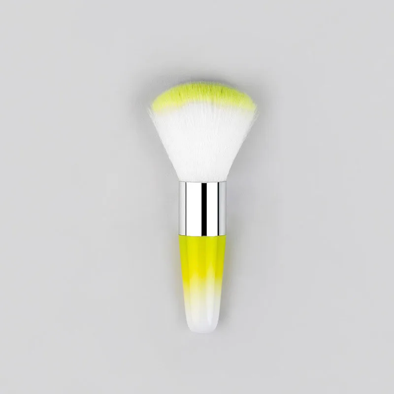 Yellow Nail Cleaning Nail Tool Dust Brush Nail Art Care Manicure Dust Cleaning Brush Nail Soft Brush Long Handle Brush Dust Sweep - Цвет: Yellow