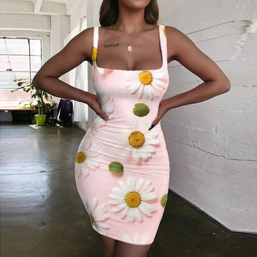 

Giyu Brand Flowers Dresses Women Novelty Ladies Dresses Creativity Bodycon Dress Harajuku 3d Print Womens Clothing Party Vintage