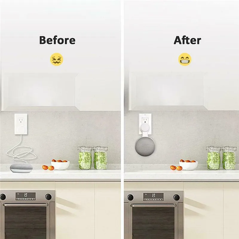Розетка настенная подставка держатель для Google Home Мини голосовой помощник умный дом автоматизация