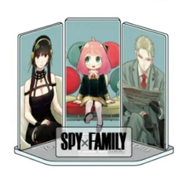 

Anime SPY×FAMILY Loid Forger Anya Forger Acrylic Keyrings Stand Figure Cosplay Pendant Toys Cartoon Keychain Model Plate Gifts