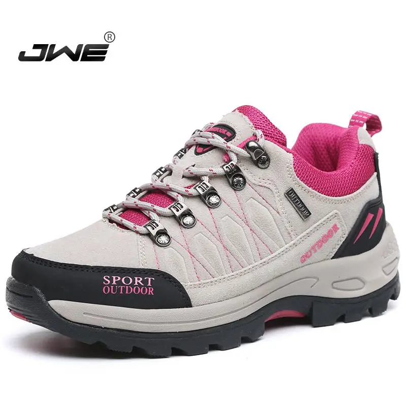 

Women& Men Hiking Shoes Outdoor Sneakers Women Travel Shoes Non-slip Breathable Waterproof Sports Shoes Male Trekking Sneakers