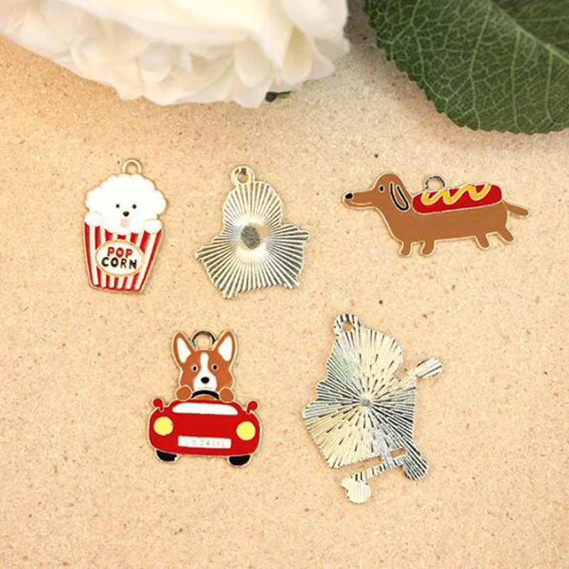 2 шт./лот Подвеска из сплава Собака Такса собака кулон подарок брелок аксессуары