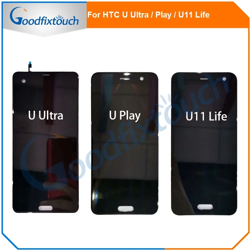 

ЖК-экран для HTC U Ultra / U Play / U11 Life, ЖК-дисплей, сенсорный экран, стеклянная панель, дигитайзер в сборе, запасные части