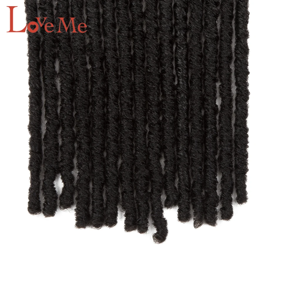 

LOVE ME Faux Locs Curly Crochet Braids Synthetic Hair Extension 26 Inch 150g fro Curly Hairstyles Natural Fashion Synthetic Wig