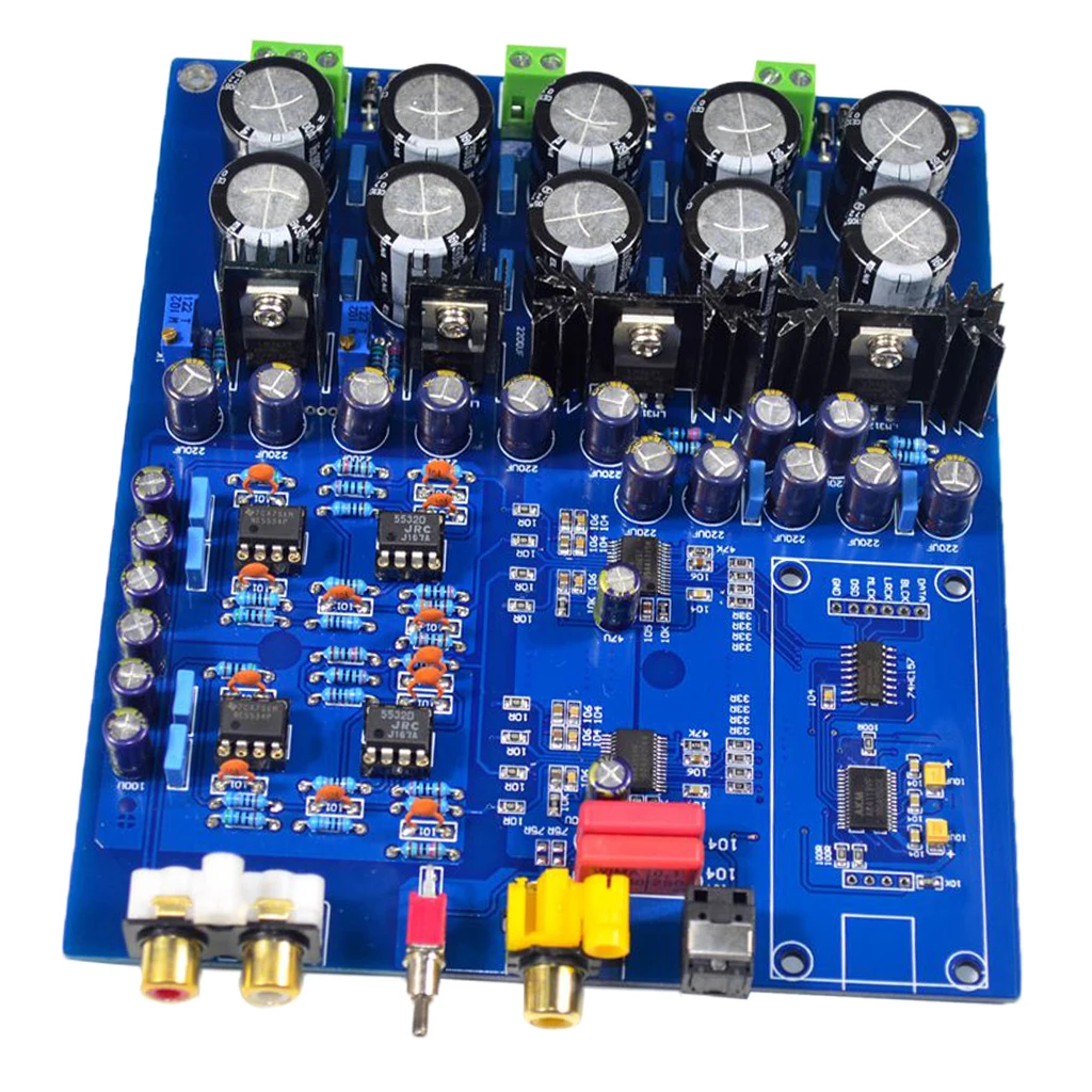 AK4396VF AK4113VF JRC5532 NE5534 декодер DAC волокно коаксиальный USB вход плата|Усилители