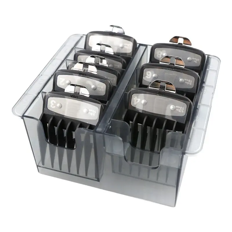 

Guide Limit Comb Storage Box Hair Clipper Rack Organizer Case Salon Barber Tool