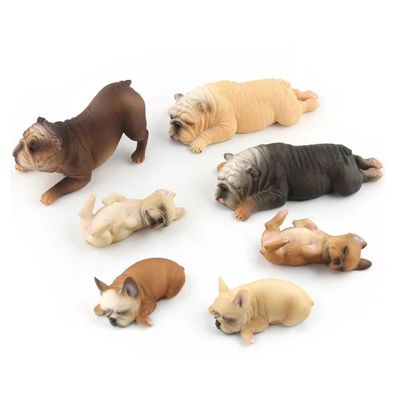 Креативный домашний декор фигурка собаки из смолы милый щенок статуя бычьей