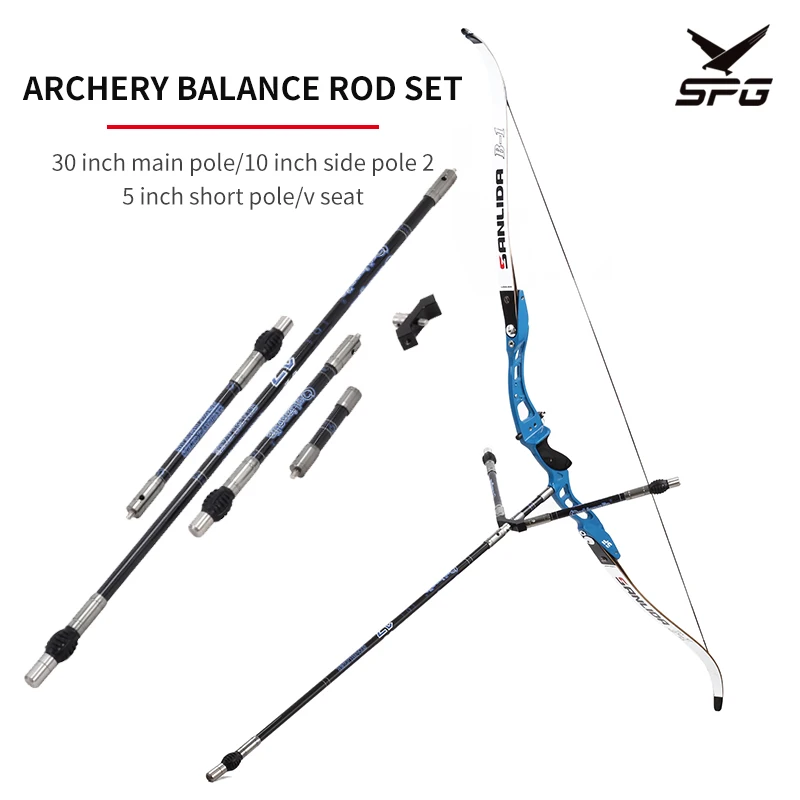 

1pc Archery Carbon Stabilizer Balance Bar Stabilizer Rubber Damping Rod Shock Absorber Recurve Bow Shooting Accessories