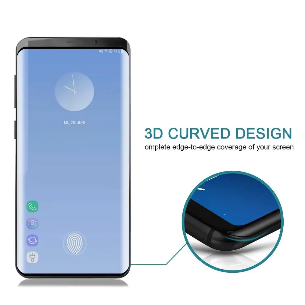 0 3 мм 9H 3D полноэкранная пленка из закаленного стекла для Galaxy S10 + поддерживается