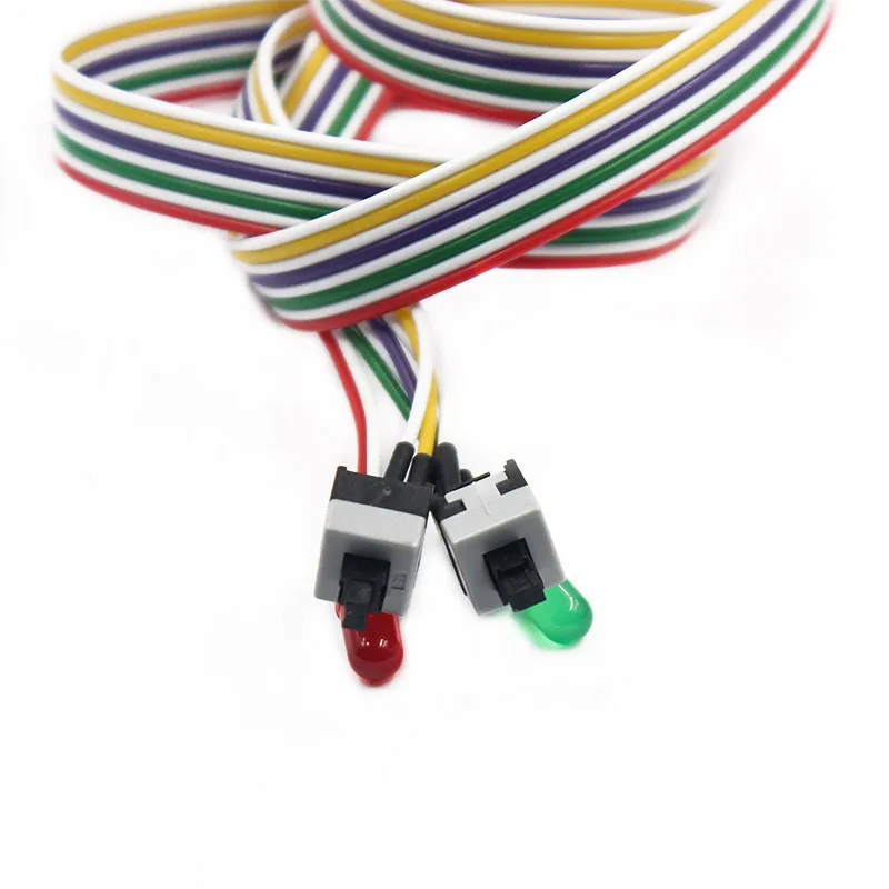 Компьютер ATX материнская плата кабель питания ПК переключатель сброса с двумя