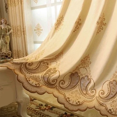 Шторы из синели для гостиной шторы с вышивкой спальни Валана. | Дом и сад